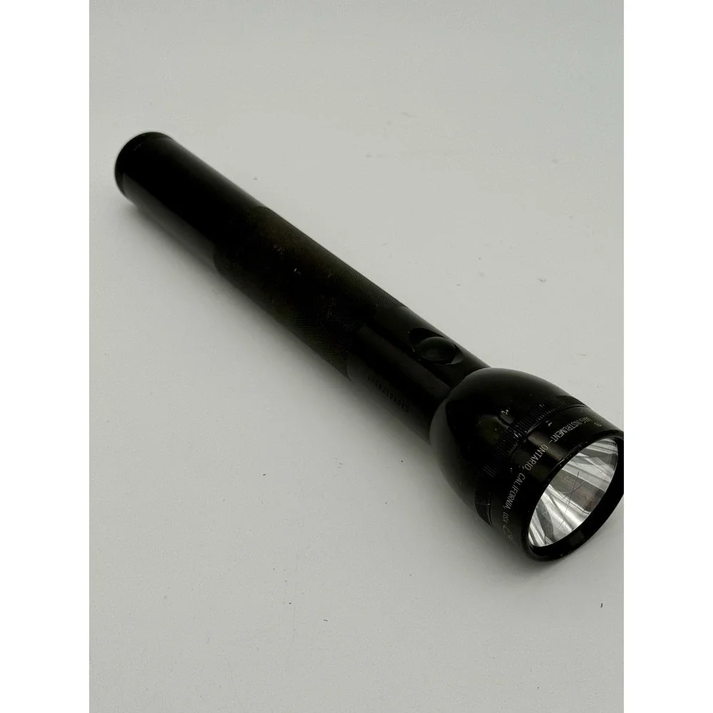 Vintage Mag-Lite 3D Cell Flashlight Black USA Made Tested Working No Batteries